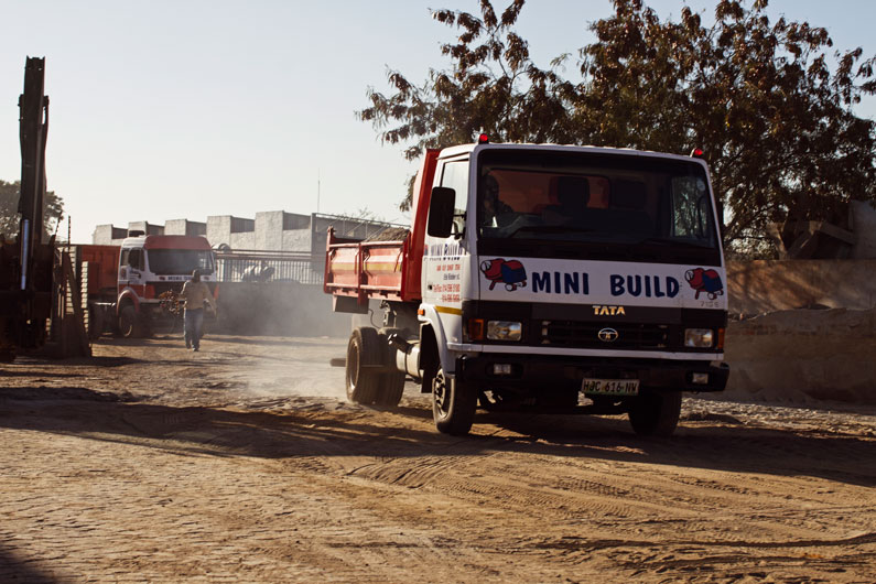 Mini Build Truck out for deliveries