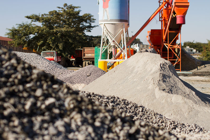 Close up of Building Sand & Stone