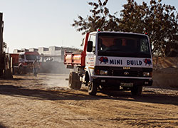 Mini Build Truck out for deliveries